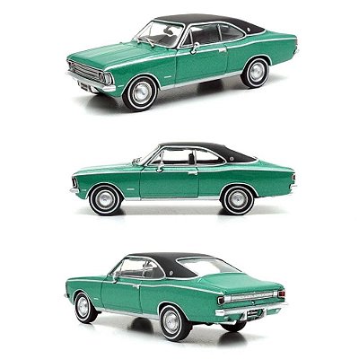 Miniatura Chevrolet Opala Gran Luxo 74 Series 3 Verde 1:64