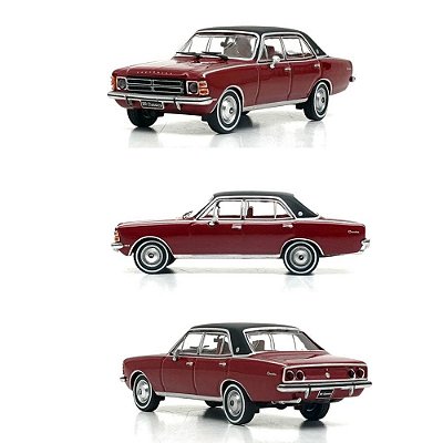 Miniatura Chevrolet Opala Comodoro 78 Series 3 Bordô 1:64