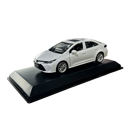 Miniatura Toyota Corolla Branco Metal 1:43