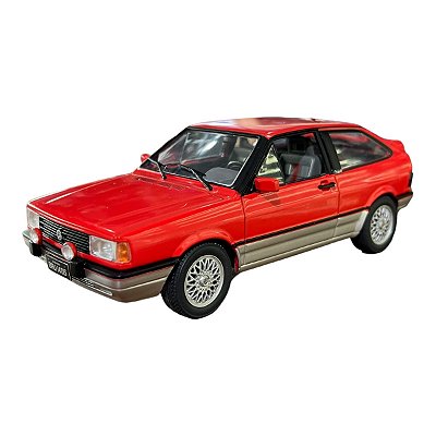 Miniatura Volkswagen Gol GTI 1992 Vermelho Metal 1:24
