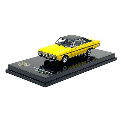 Miniatura Dodge Charger RT 1975 Amarelo Series 6 1:64