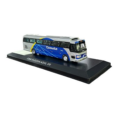Miniatura Ônibus Flecha Azul VII Cometa 1:72