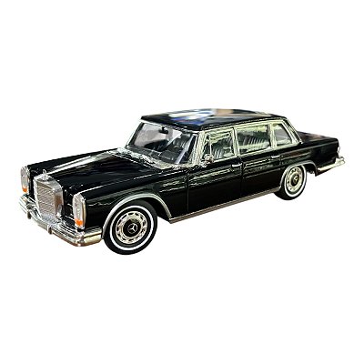 Miniatura Mercedes Benz 600 1963 Preto Metal 1:24