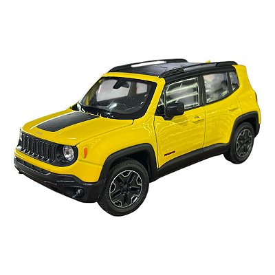 Miniatura Jeep Renegade Amarelo Metal 1:24