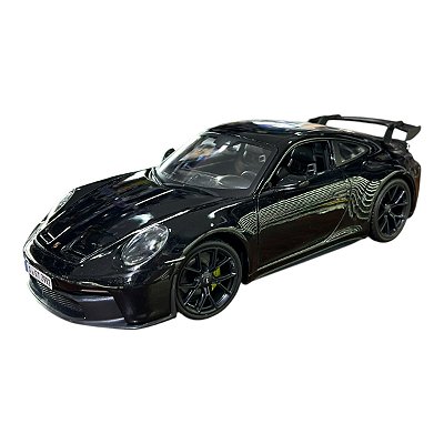 Miniatura Porsche 911 Gt3 Preto Metal Maisto 1:18