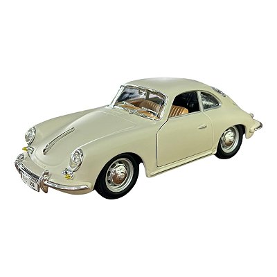 Miniatura Porsche 356 1961 Creme Metal Burago 1:24