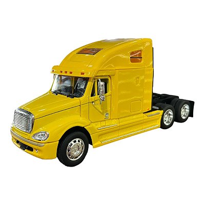 Miniatura Caminhão Freightliner Columbia Amarelo Metal 1:32