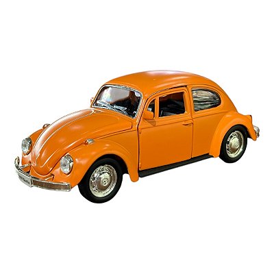 Miniatura Volkswagen Fusca Laranja RMZ 1:32
