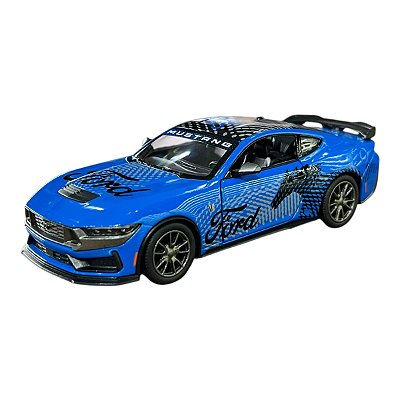 Miniatura Ford Mustang Dark Horse Azul Kinsmart 1:38