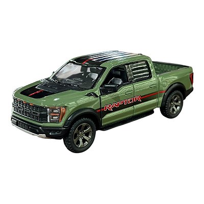 Miniatura Ford F150 Raptor Libery Verde Kinsmart 1:46