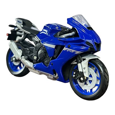 Miniatura Moto Yamaha YZF R1 Azul Maisto 1:18