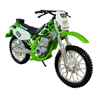 Miniatura Moto Kawasaki KLX 250SR Verde Maisto 1:18