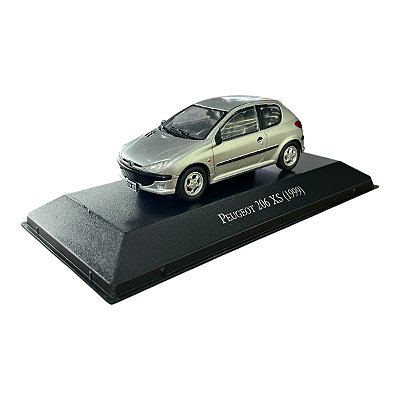 Miniatura Peugeot 206 Prata Metal 1:43