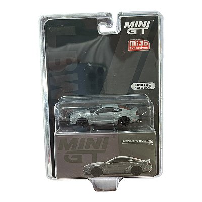 Miniatura MiniGT Ford Mustang LB Works Grey #470 1:64