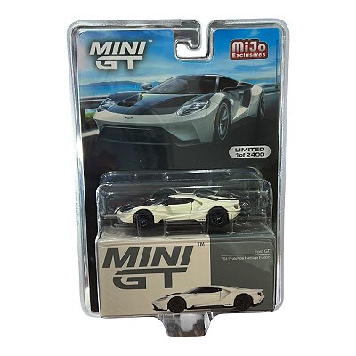 Miniatura MiniGT Ford GT Branco #622 1:64
