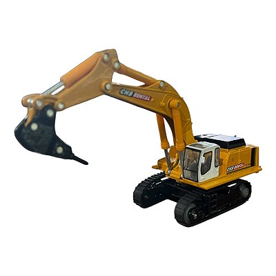 Miniatura Escavadeira com Rompedor CHB Amarelo 1:87