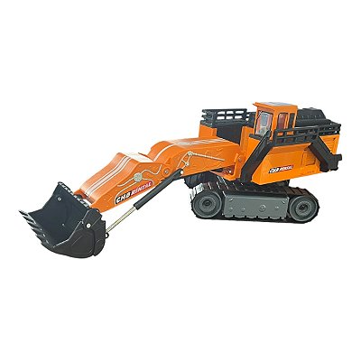 Miniatura Escavadeira de Grande Porte CHB Laranja 1:87