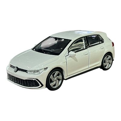 Miniatura Volkswagen Golf GTI Branco Metal Welly 1:36