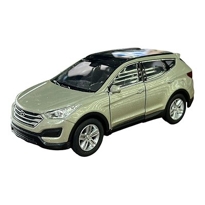 Miniatura Hyundai Santa Fé Cinza Metal Welly 1:36