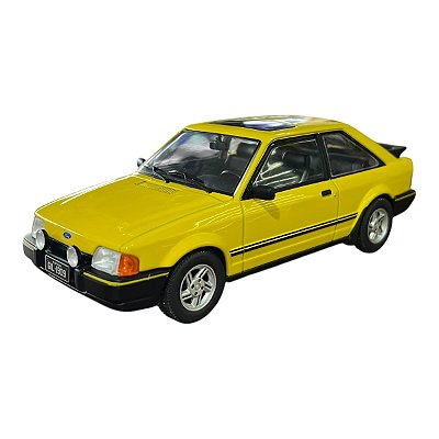 Miniatura Ford Escort XR3 Amarelo Metal 1:24