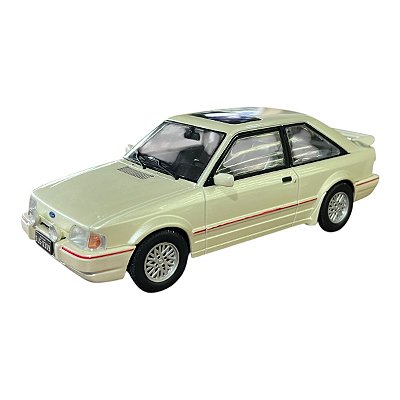 Miniatura Ford Escort XR3 Branco Metal 1:24