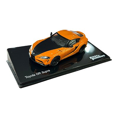 Miniatura Velozes e Furiosos Toyota Supra GR Laranja 1:43