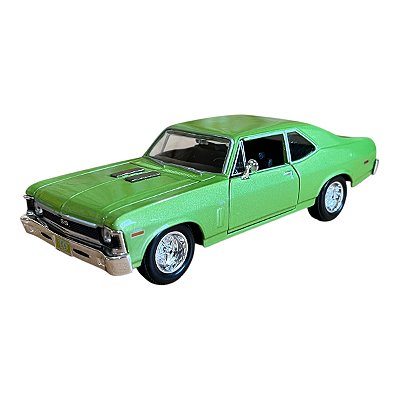 Miniatura Chevrolet Nova SS 1970 Verde Metal 1:24
