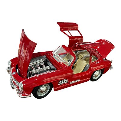 Miniatura Mercedes Benz 300 SL 1954 Vermelho Burago 1:24