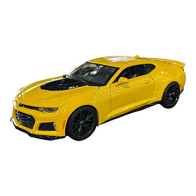 Miniatura Chevrolet Camaro ZL1 Amarelo Maisto 1:24