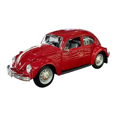 Miniatura Volkswagen Fusca Vermelho Maisto 1:24