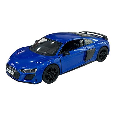 Miniatura Audi R8 Azul Kinsmart Metal 1:36