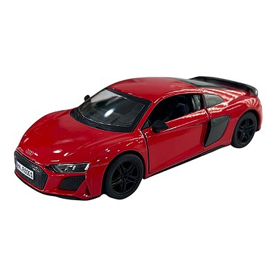 Miniatura Audi R8 Vermelho Kinsmart Metal 1:36
