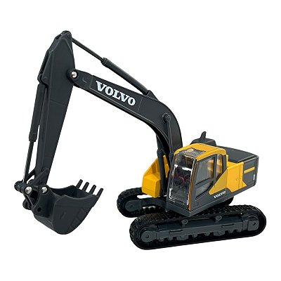 Miniatura Máquina Trator Escavadeira Volvo Burago 1:50