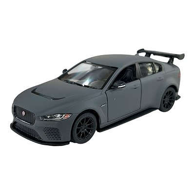 Miniatura Jaguar XE SV Project 8 Cinza Kinsmart Metal 1:38