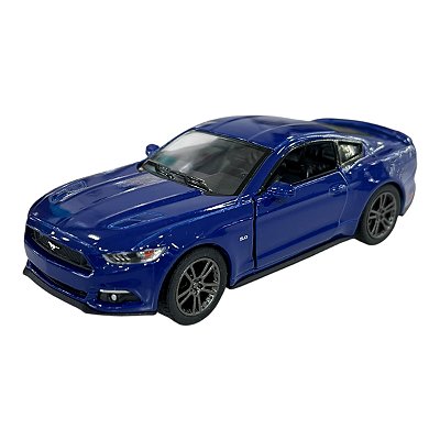 Miniatura Ford Mustang 2015 Azul Kinsmart Metal 1:38