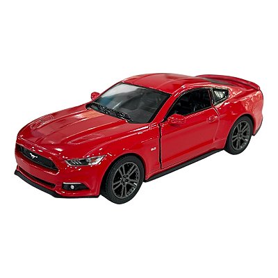 Miniatura Ford Mustang 2015 Vermelho Kinsmart Metal 1:38