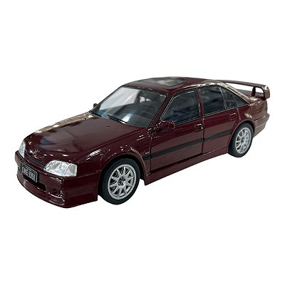Miniatura Chevrolet Omega CD Bordô 1991 Metal 1:24