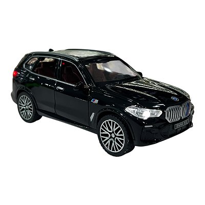 Miniatura Bmw X5 M Preto Acende Luz E Som Metal 1:32
