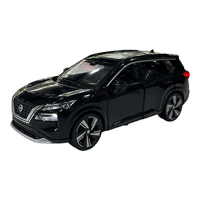 Miniatura Nissan X-trial Preto Acende Luz E Som Metal 1:32