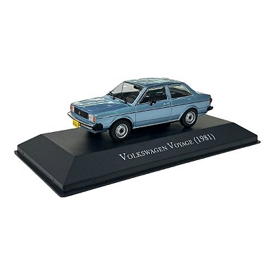 Miniatura Volkswagen Voyage Azul 1981 - Edição 37 1:43