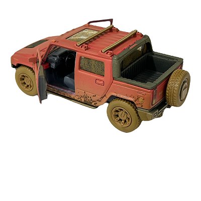 Miniatura Hummer H2 Suv Enlamada Vermelho 1:40