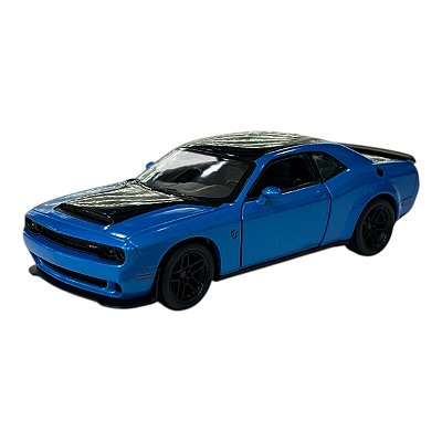 Miniatura Dodge Challenger SRT Demon Azul Metal 1:40