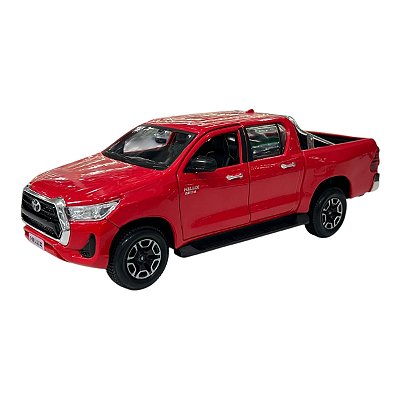 Miniatura Toyota Hilux Vermelho Maisto 1:27