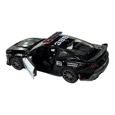 Miniatura Ford Mustang Dark Horse Policia Edition 1:38