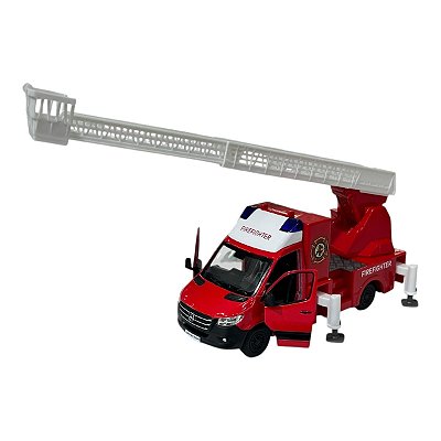 Miniatura Mercedes Benz Sprinter Bombeiro Escada 1:48