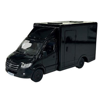 Miniatura Mercedes Benz Sprinter Bau Preto 1:48