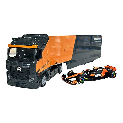 Miniatura Caminhão Formula 1 F1 Mclaren MCL38 Norris 4 1:43