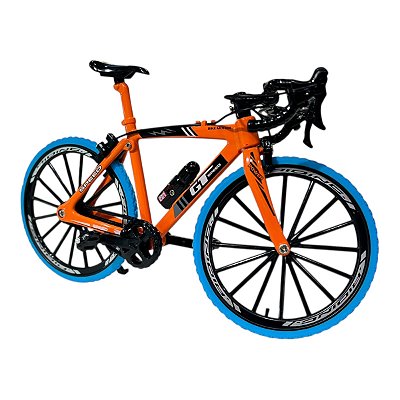 Miniatura Bicicleta Bike GT Speed Laranja Metal 1:8