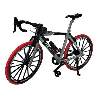 Miniatura Bicicleta Bike GT Speed Prateado Metal 1:8