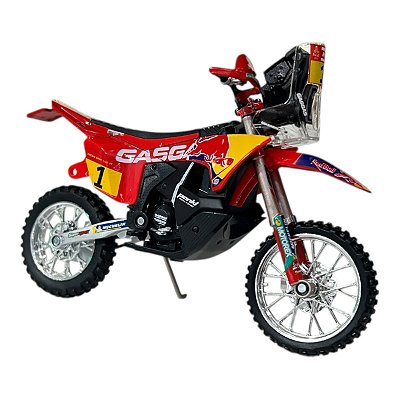 Miniatura Moto GasGas KTM RX450F Dakar 2023 Burago 1:18